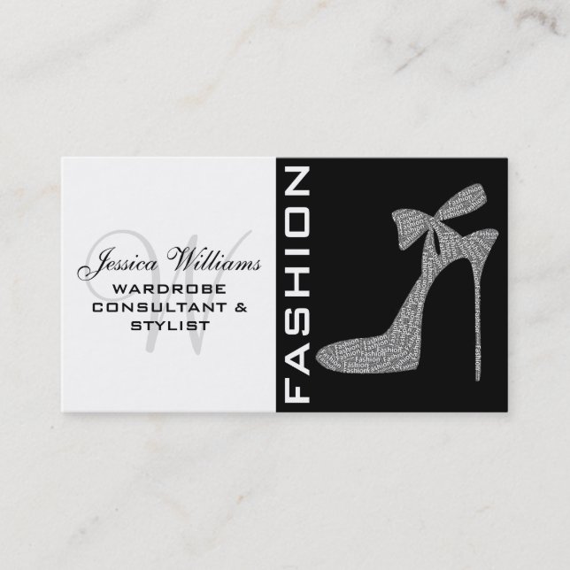 Fashion Stylist Business Cards (Front)