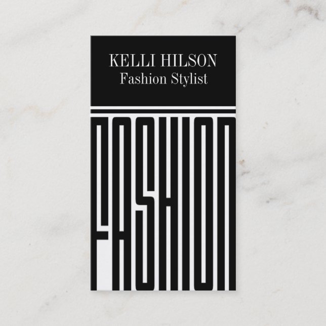 Fashion Stylist Business Cards (Front)