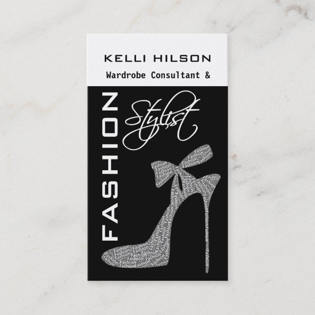 Fashion Stylist Business Cards (Front)