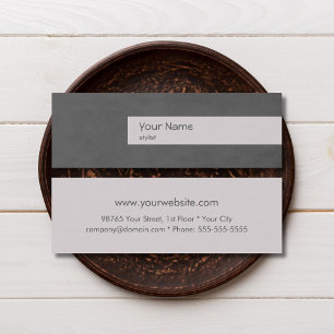 Fashion Stylist Skinny Business Card Template