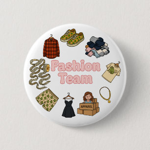 Fashion Team 6 Cm Round Badge