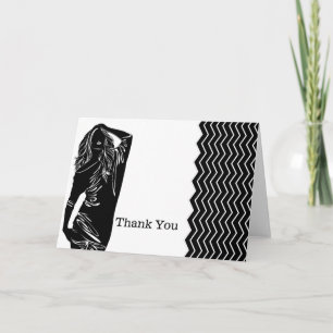 Fashion thank you card