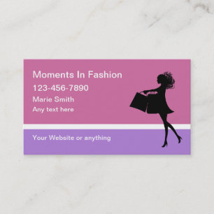 Fashion Theme Business Cards Trendy