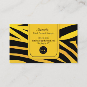 Fashion Tiger Stripes Business Card