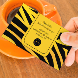 Fashion Tiger Stripes Business Card