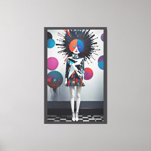 Fashion Update in the Clock-Maker's Universe Canvas Print