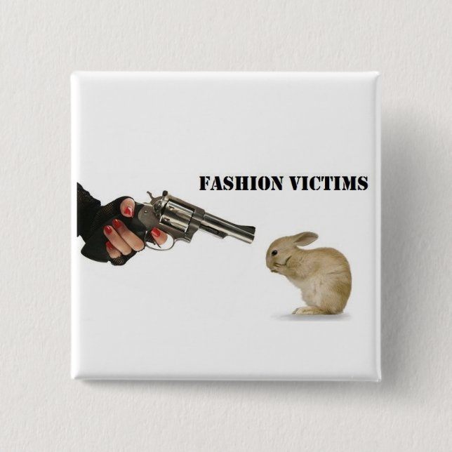 Fashion Victims 15 Cm Square Badge (Front)