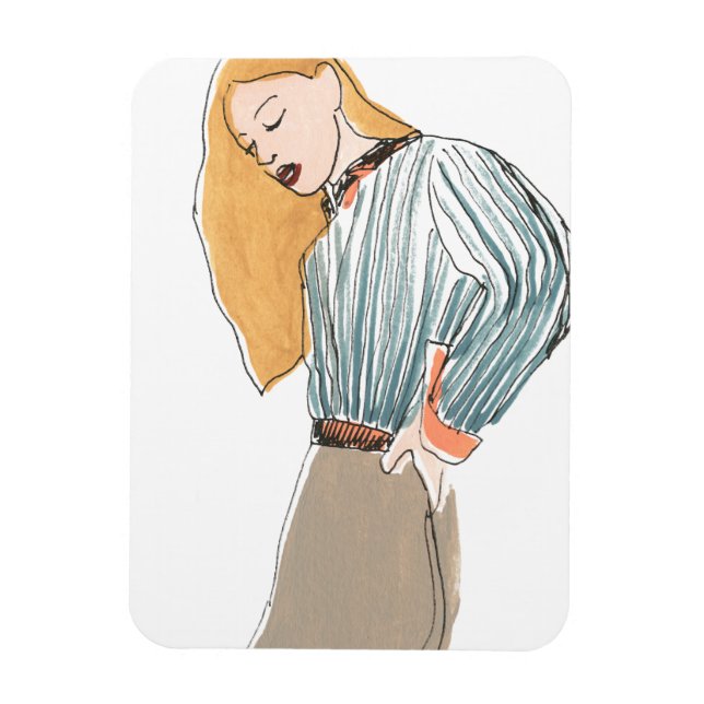 Fashion Vignette Magnet (Vertical)