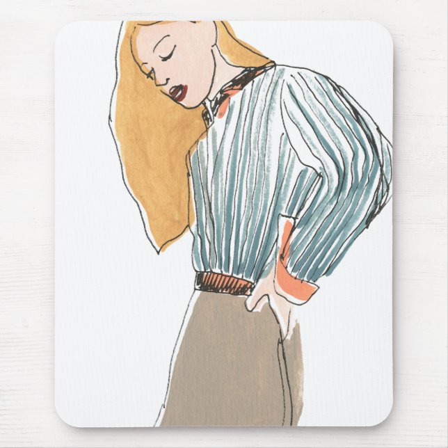 Fashion Vignette Mouse Mat (Front)