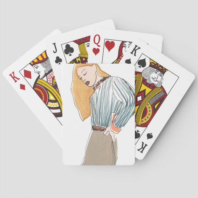 Fashion Vignette Playing Cards (Back)