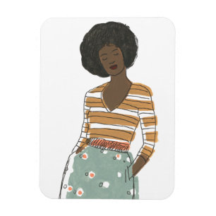 Fashion Vignette Portrait Magnet
