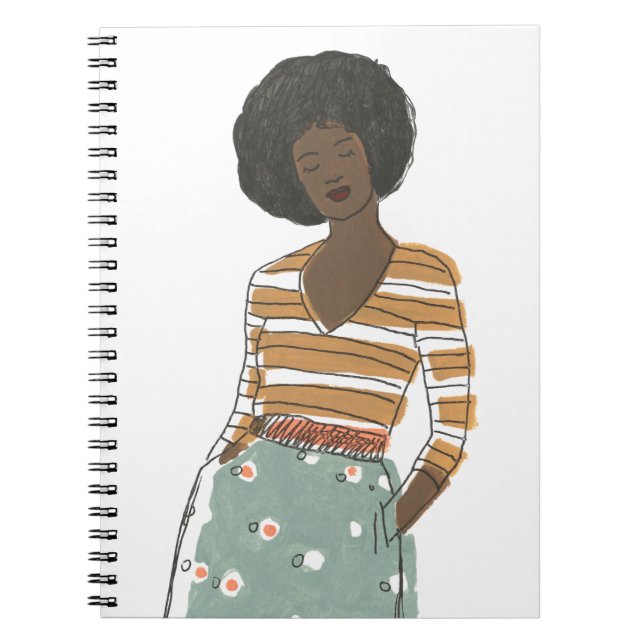 Fashion Vignette Portrait Notebook (Front)