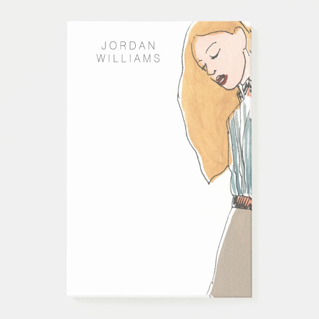 Fashion Vignette Post-it Notes (Front)