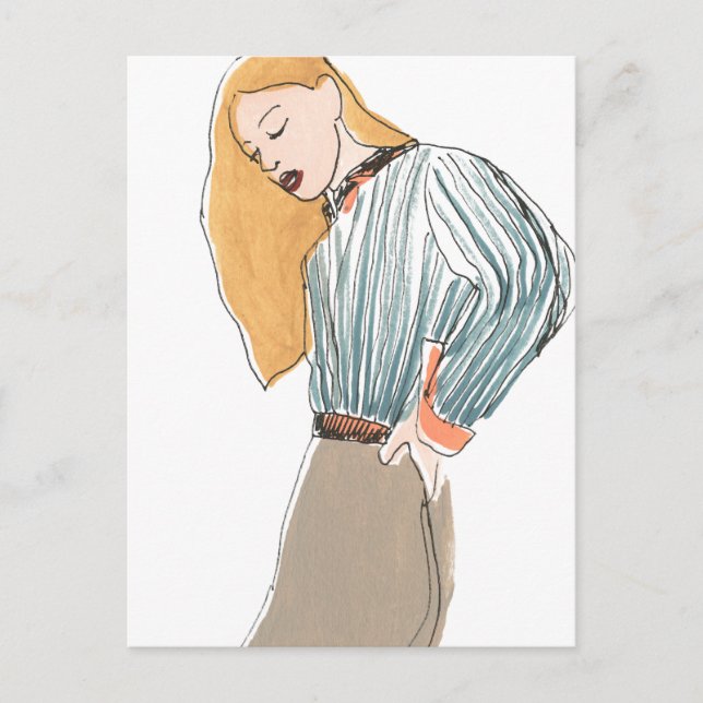 Fashion Vignette Postcard (Front)