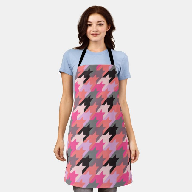 Fashion Vintage Cute- Pattern Stylish Modern      Apron (Worn)