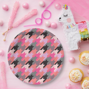 Fashion Vintage Cute- Pattern Stylish Modern Paper Plate