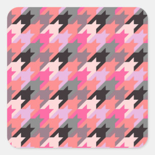 Fashion Vintage Cute- Pattern Stylish Modern Square Sticker
