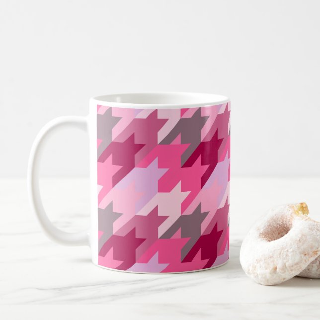Fashion Vintage Stylish- Pattern Modern Spring Coffee Mug (With Donut)