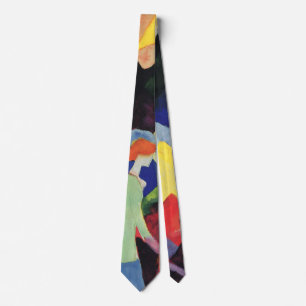 Fashion Window by August Macke, Vintage Fauvism Tie