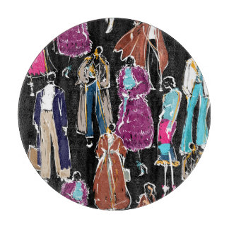 Fashion Winter Hand Drawn Sketch Cutting Board