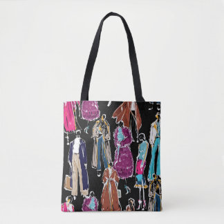 Fashion Winter Hand Drawn Sketch Tote Bag