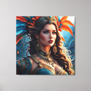 Fashion woman fine art canvas print