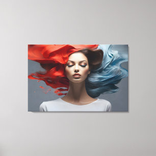 Fashion woman fine art canvas print
