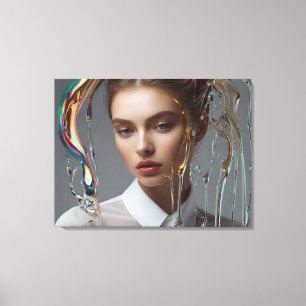 Fashion woman fine art canvas print