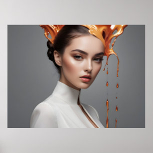 Fashion woman fine art poster