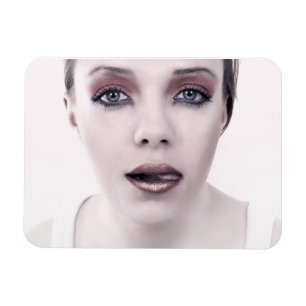 Fashion woman portrait magnet
