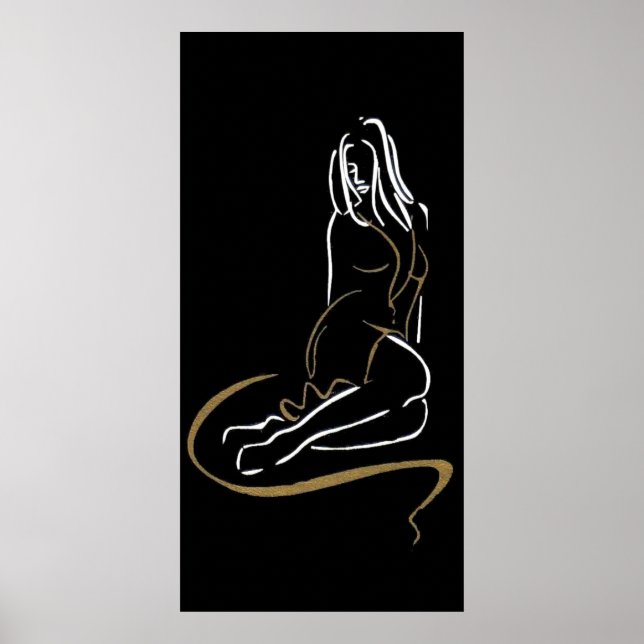 Fashion Woman Silhouette Poster (Front)