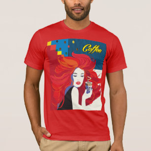 Fashion woman with coffee cup T-Shirt