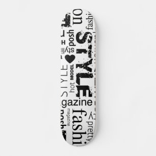 Fashion Word Collage Vector Illustration - alt Skateboard