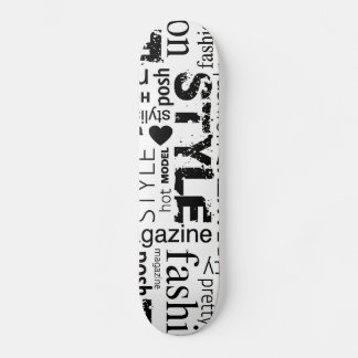 Fashion Word Collage Vector Illustration - alt Skateboard