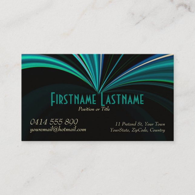 Fashiona Dreams Business Card (Front)