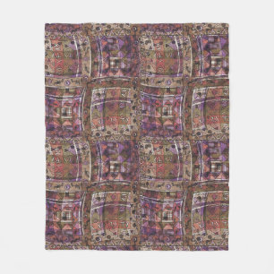 Fashionable African abstract tribal Fleece Blanket