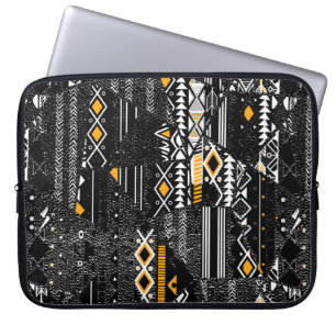 Fashionable and trendy  collage seamless pattern w laptop sleeve