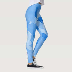 Fashionable Blue Ladies' Pants, Blue Hearts Womens Leggings