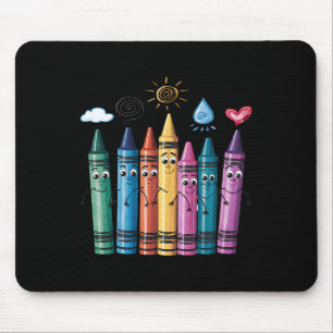 Fashionable Crayon Mood Colour Crayons Friyay Teac Mouse Mat