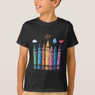 Fashionable Crayon Mood Colour Crayons Friyay Teac T-Shirt