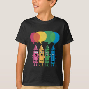 Fashionable Crayon Mood Colour Crayons Friyay Teac T-Shirt
