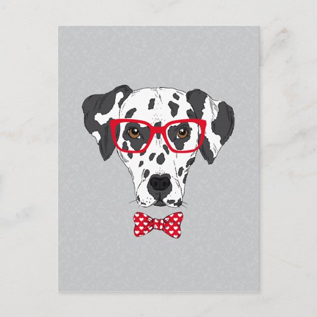 Fashionable Dalmatian Postcard (Front)