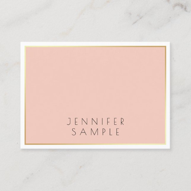 Fashionable Design Elegant Smart Professional Luxe Business Card (Front)