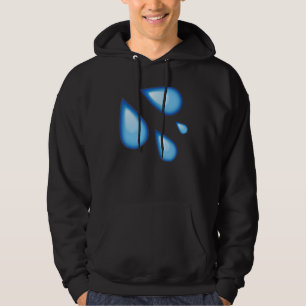 Fashionable Drip Dripping Water Graphic Cute Fly & Hoodie