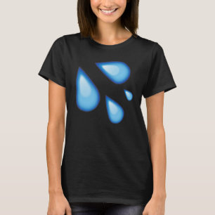 Fashionable Drip Dripping Water Graphic Cute Fly & T-Shirt