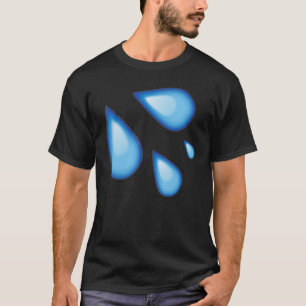 Fashionable Drip Dripping Water Graphic Cute Fly & T-Shirt