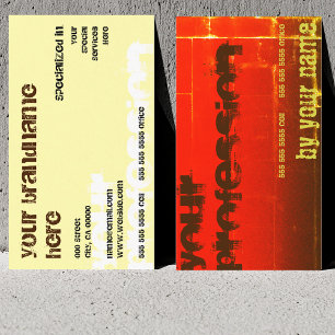 Fashionable for Every Business Chic Red Gold Brown Card
