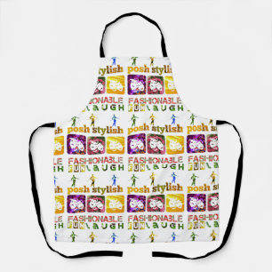 fashionable fun and laugh apron