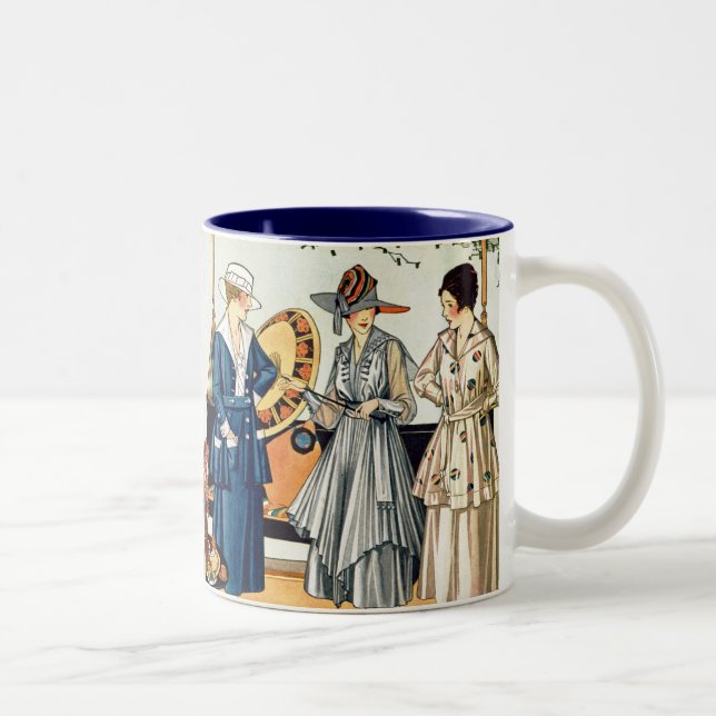 Fashionable Ladies Two-Tone Coffee Mug (Right)