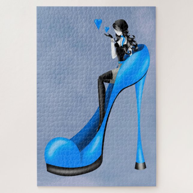Fashionable Lady in Stiletto Jigsaw Puzzle (Vertical)